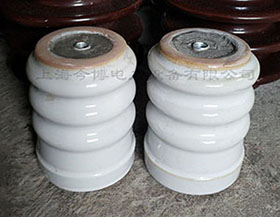 低压电车支柱绝缘子100mm高 行车陶瓷支撑瓷瓶